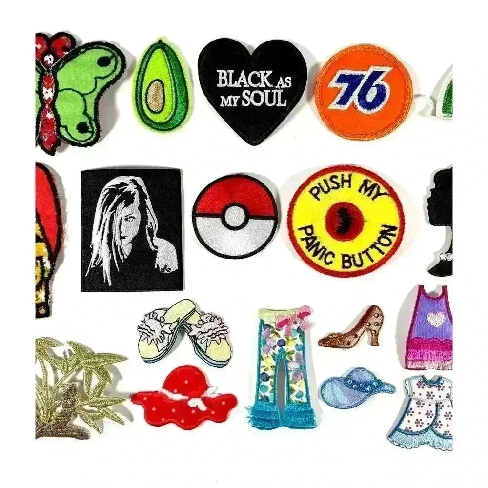20‎ PC Assorted Sewing Applique Patches Iron on Sew On NEW Mixed
